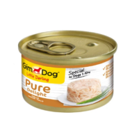 کنسرو غذای سگ جیم‌ داگ با طعم گوشت مرغ GimDog وزن 85 گرم