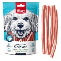 تشویقی سگ ونپی ساندویچی مرغ و ماهی وزن 100 گرم
