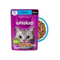پوچ گربه ویسکاس با طعم سالمون در ژله روس نویس وزن 75 گرم