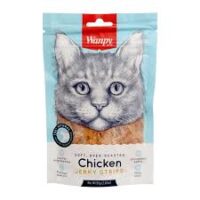 تشویقی گربه ونپی مدل جرکی مرغ (Chicken Jerky Strips) وزن 80 گرم