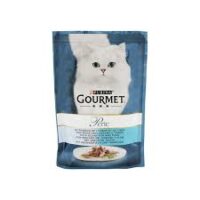 پوچ گربه گورمت با طعم ماهی اقیانوس و ماهی تن 85 گرم