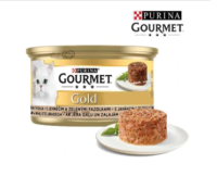 کنسرو گربه گورمه گلد کیکی بوقلمون و اسفناج 85 گرم- آلمانی