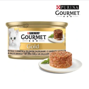 کنسرو گربه گورمه گلد کیکی بوقلمون و اسفناج 85 گرم- آلمانی