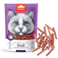 تشویقی گربه ونپی مدل جرکی اردک (Duck Jerky Strips) وزن 80 گرم