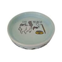 ظرف آب و غذا سرامیکی هپی پت مخصوص گربه پرشین