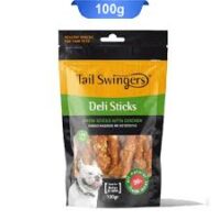 تشویقی سگ تیل سوینگرز مانچی با دورپیچ مرغ وزن 100 گرم Tail Swingers Fillet