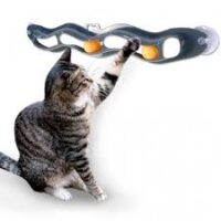 اسباب بازی گربه طرح مارپیچ با توپ