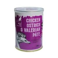 کنسرو dps گربه شتر مرغ و والرین و مرغ 400 گرمي