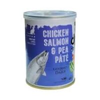 کنسرو dps گربه سالمون و مرغ و نخود فرنگی 400 گرمي