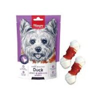 تشویقی سگ ونپی با طعم اردک مدل دورپیچ استخوان وزن 100 گرم