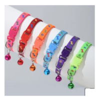 قلاده طرح دار و زنگوله دار گردنی گربه و سگ کوچک