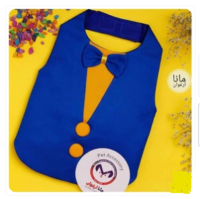 جلیقه سگ زرد و آبی مانا ارغوان سایز 4