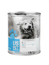 کنسرو سگ Us Pet با گوشت گوساله و مرغ  800 گرم