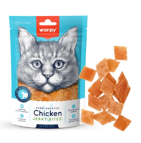 تشویقی گربه ونپی مدل مرغ لقمه ای  (Wanpy Chicken Jerky Bites ) وزن 80 گرم