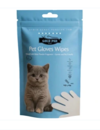 دستکش مرطوب گلد پد با رایحه پودر بچه 5 عددی