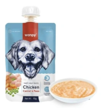 پودینگ مرغ و هویچ و نخود فرنگی ونپی سگ