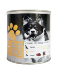 کنسرو سگ Us Pet با گوشت گوساله و بوقلمون 800 گرم