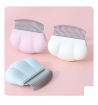 شانه گره باز کن حیوانات خانگی مدل صدفی جیبی