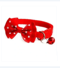 قلاده گردنی گربه و توله سگ نژاد کوچک با پاپیون و زنگوله