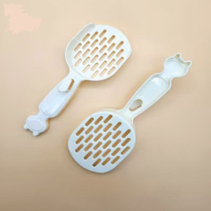 بیلچه سفید گیره‌دار خاک گربه‌