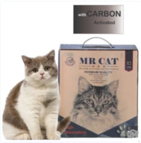 خاک گربه گرانول سوپرکلامپ کربن مسترکت 12 لیتری