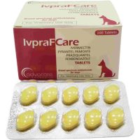 قرص ضد انگل سگ ادواکر advacare آمریکایی حاوی ایورمکتین مدل IvPraFCare یک عدد